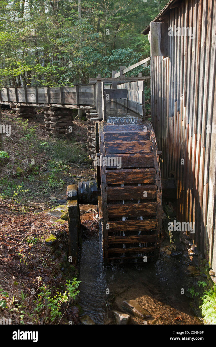 Great Smoky Mountains National Park, Tennessee - The John P. Cable Grist Mill in Cades Cove. Stock Photo