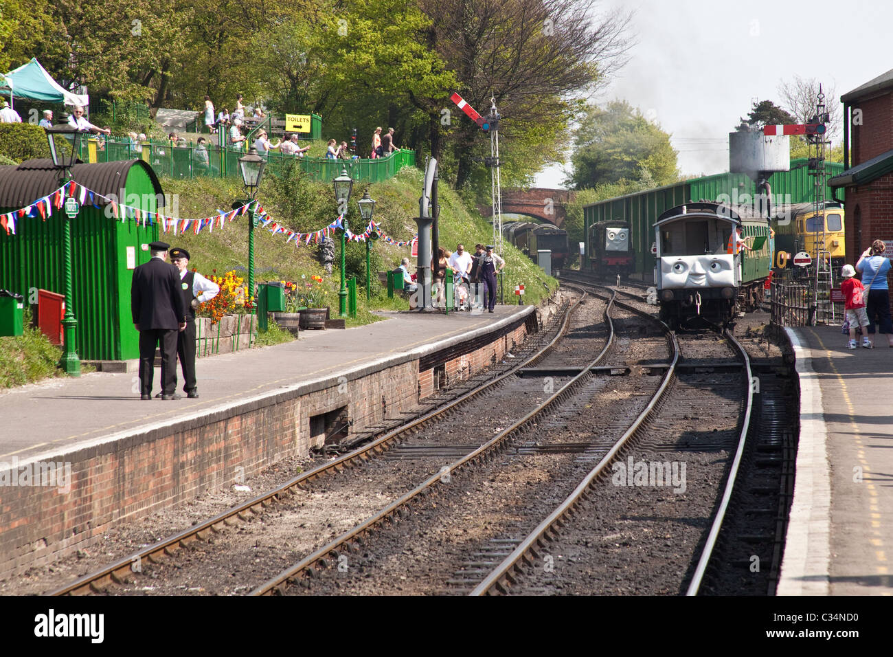 Ropley Station on the watercress line , Hampshire, England. Stock Photo