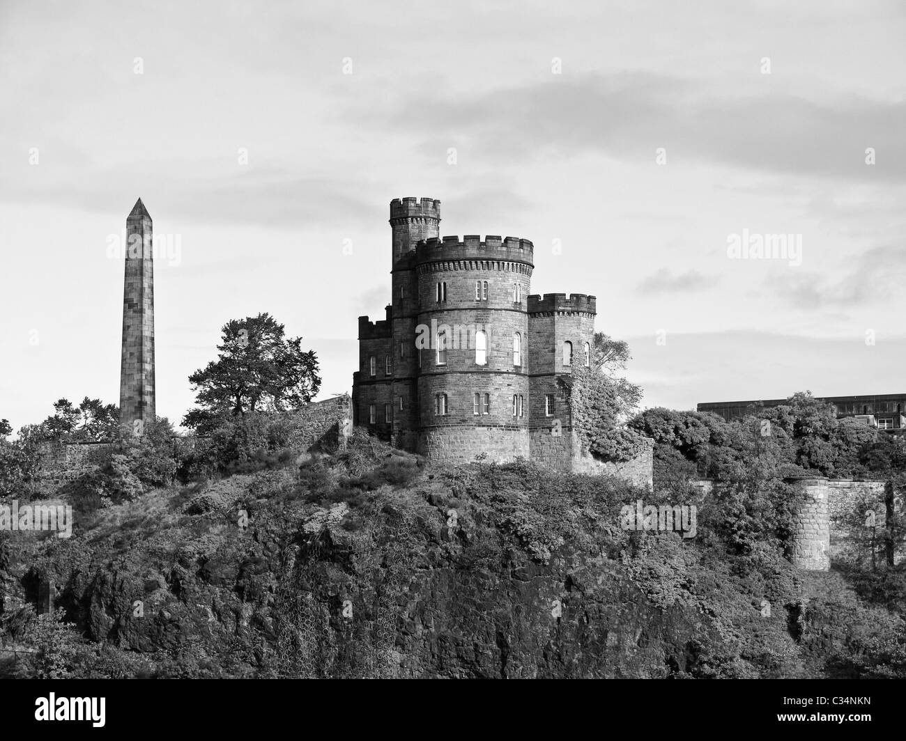 Governor House on Calton Hill in Edinburgh, Scotland Stock Photo