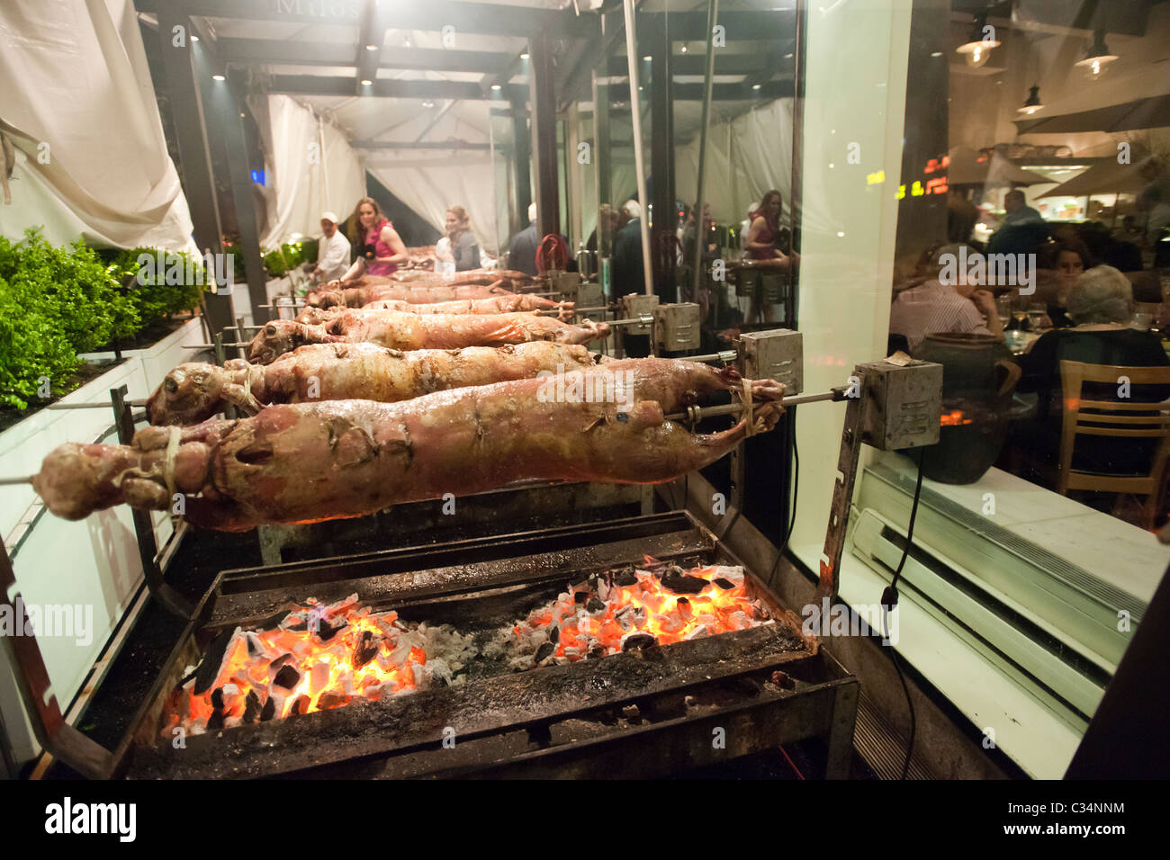 Spit roast lamb, greece hires stock photography and images Alamy