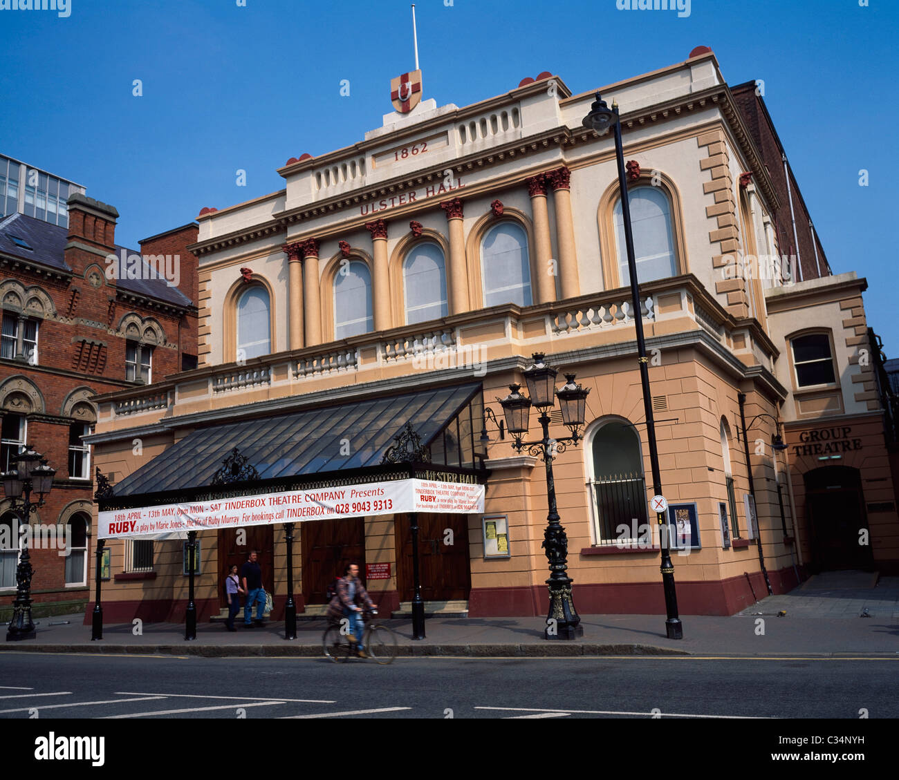 Belfast,Co Antrim,Northern Ireland;The Exterior Of The Ulster Hall Stock Photo
