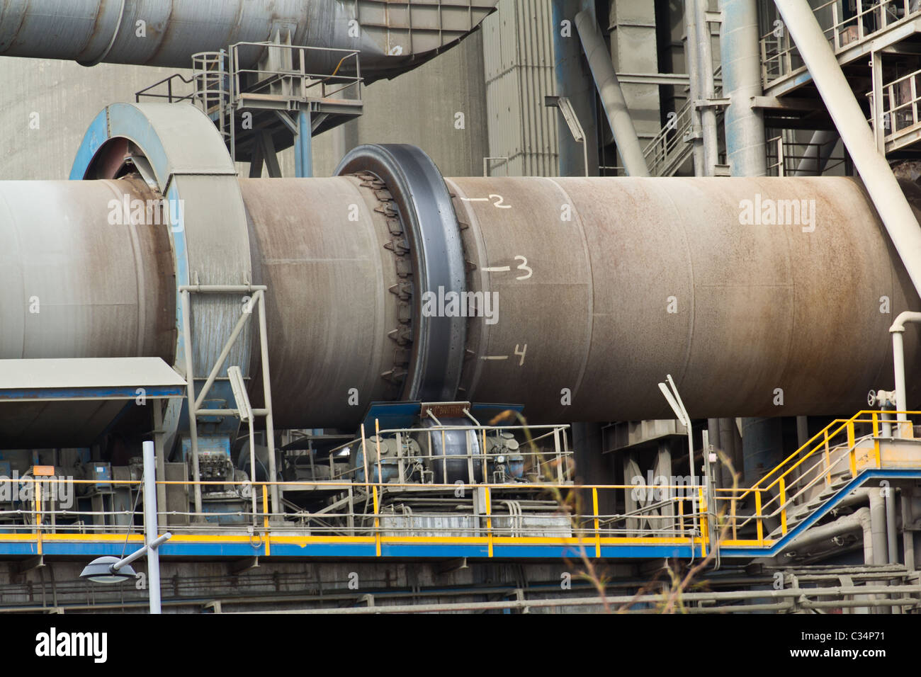 Huge factory pipe Stock Photo Alamy