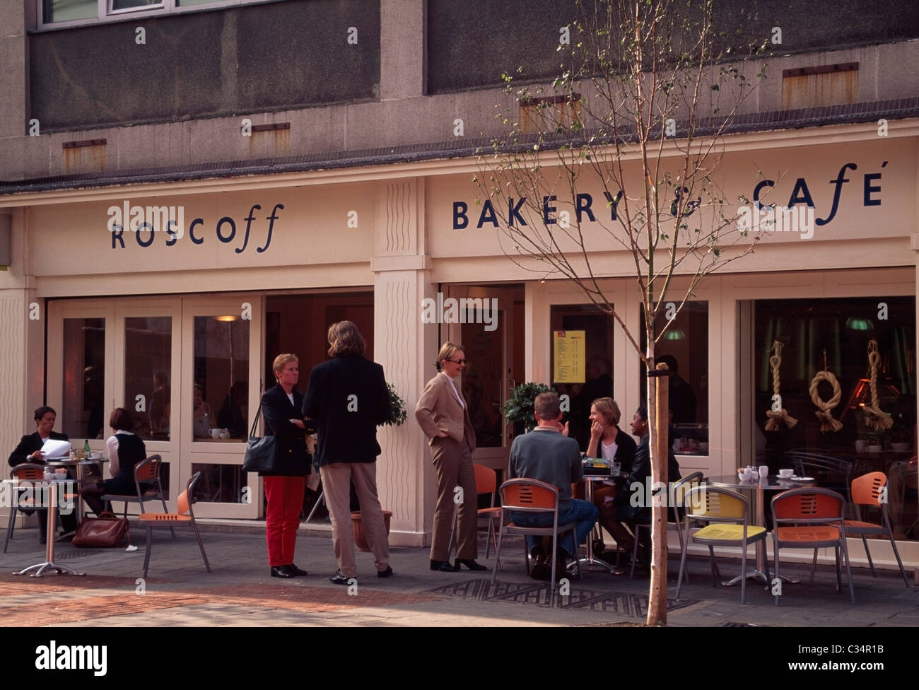 Belfast,Co Antrim,Northern Ireland;Exterior Of A Cafe Stock Photo