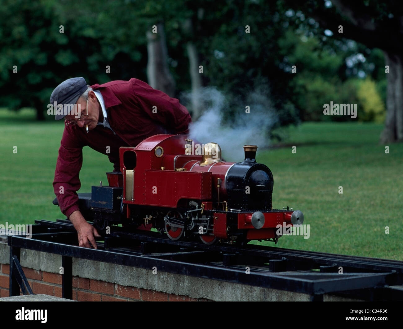 Dublin,Co Dublin,Ireland;Model Train In Marley Park Stock Photo Alamy