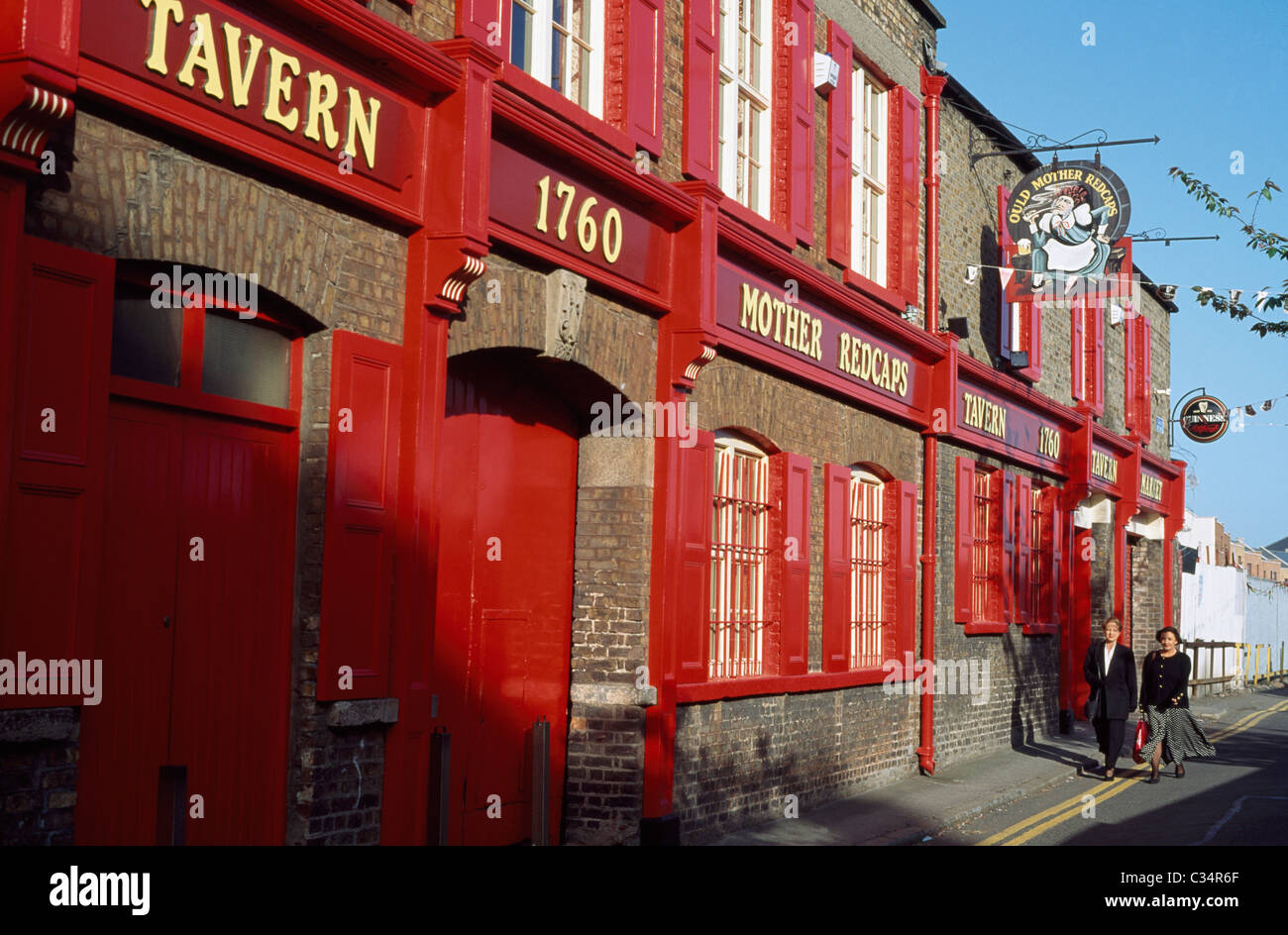 Dublin,Co Dublin,Ireland;Exterior View Of A Traditional Irish Pub Stock