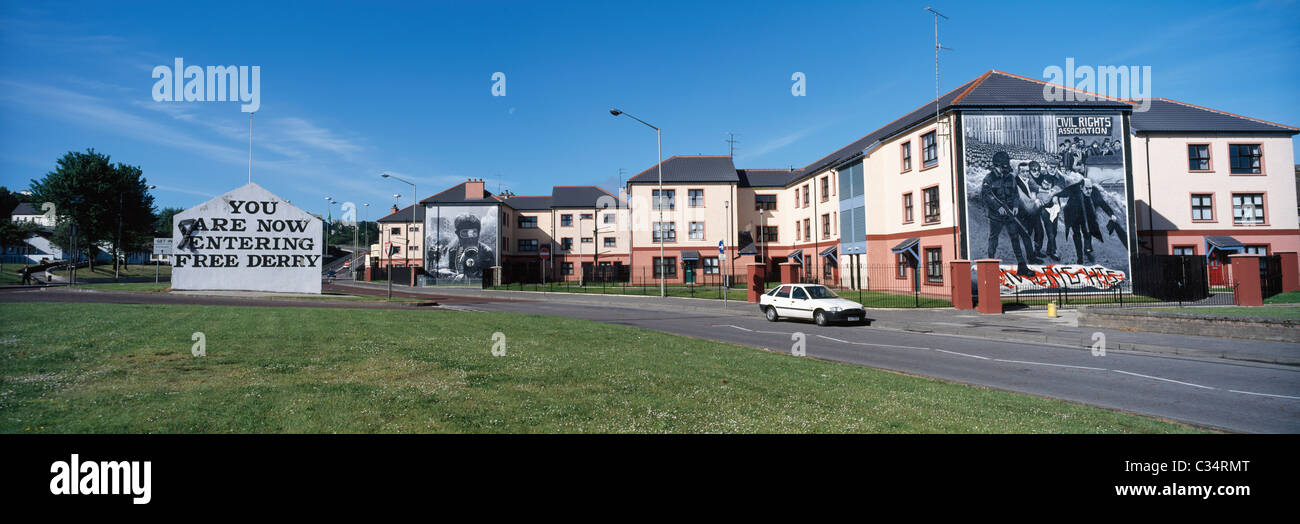 Co Derry, Bogside, Free Derry Stock Photo