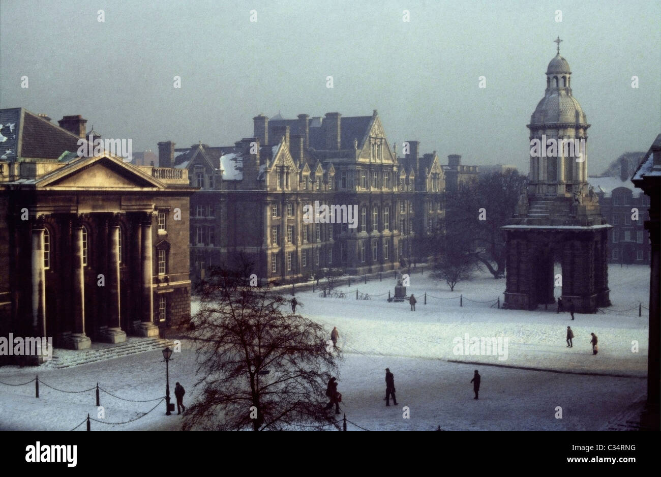 Trinity College In Winter  Dublin  County Dublin  Ireland  