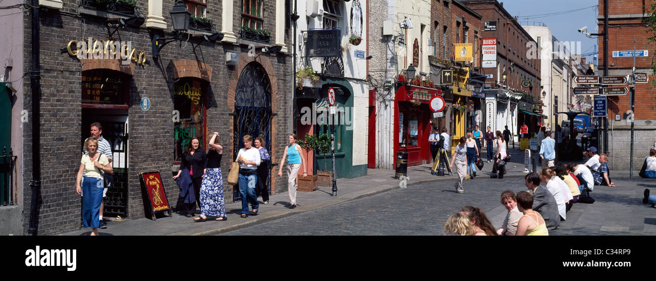 Temple Bar, Dublin City, County Dublin, Ireland Stock Photo