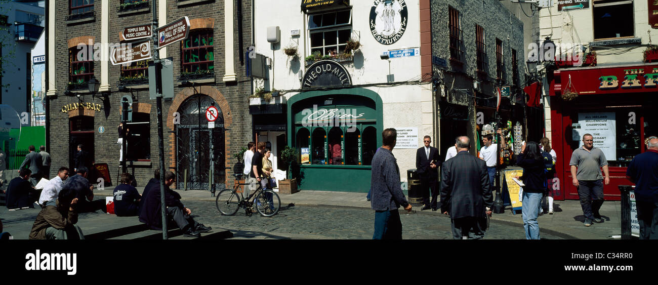 Temple Bar, Dublin City, County Dublin, Ireland Stock Photo