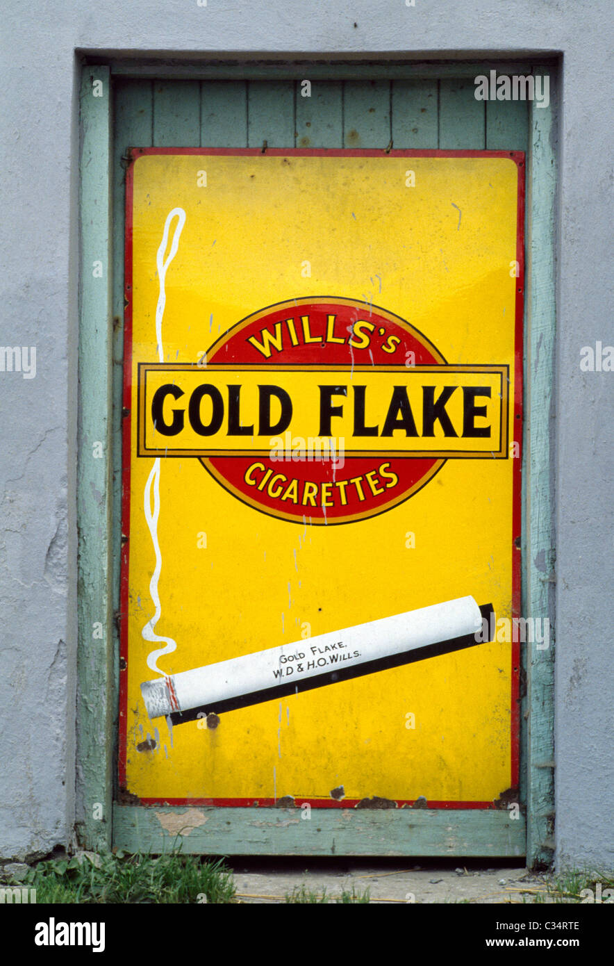 Old Cigarette Advertisment, Dublin, County Dublin, Ireland Stock Photo