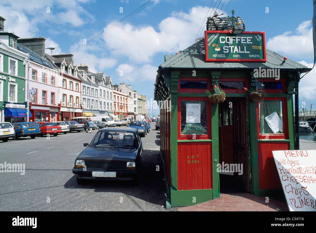 Coffee Stall, Cobh, County Cork, Ireland Stock Photo
