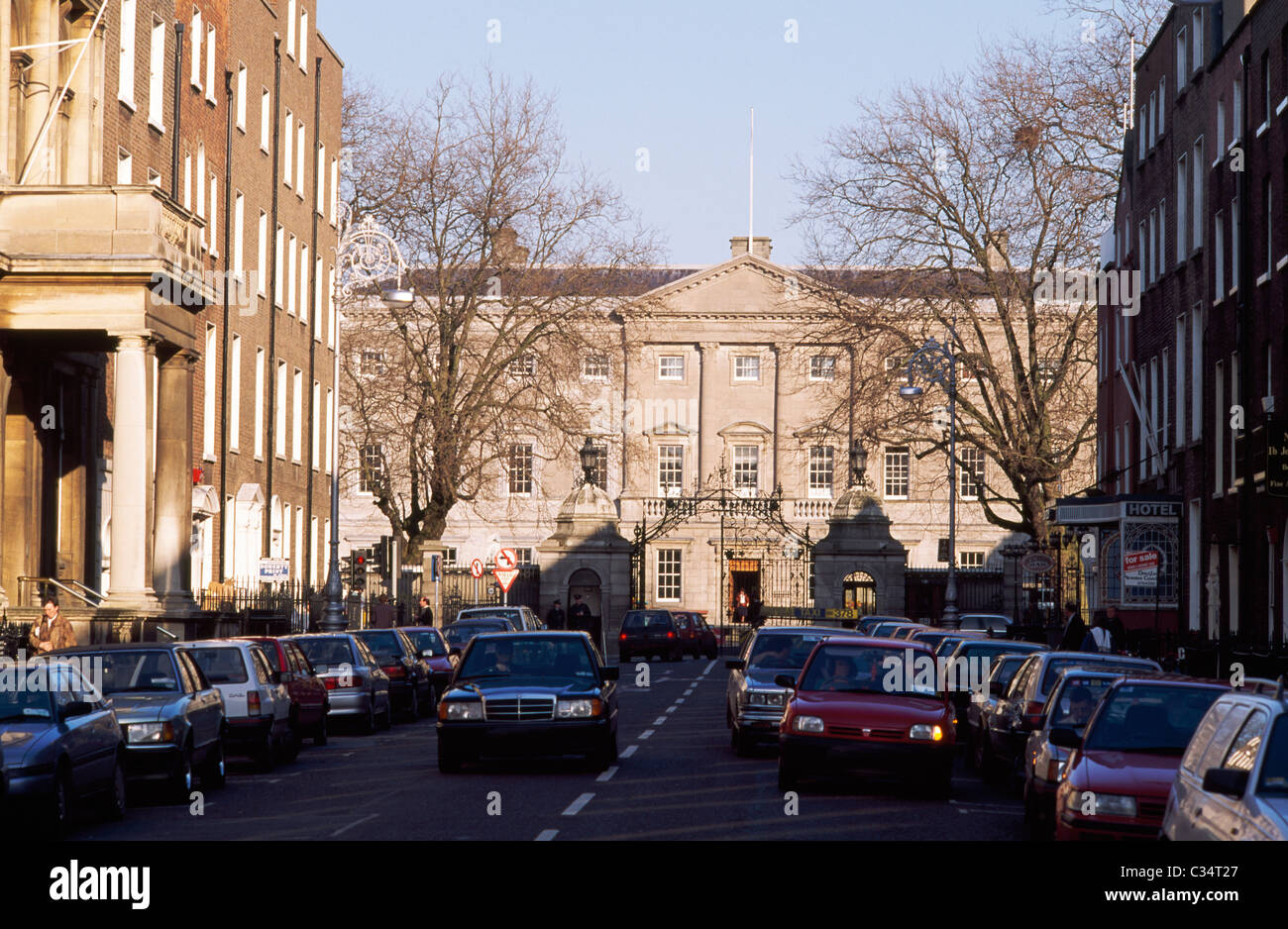 Government Buildings On Molesworth Street, Dublin City, County Dublin, Ireland Stock Photo