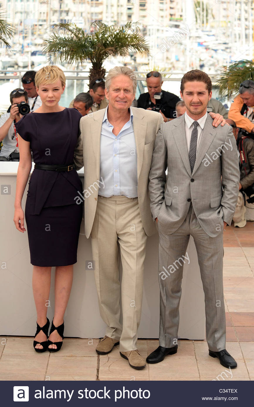 Michael Douglas Shia Labeouf Carey Mulligan 63 Festival Di Cannes Stock Photo Alamy