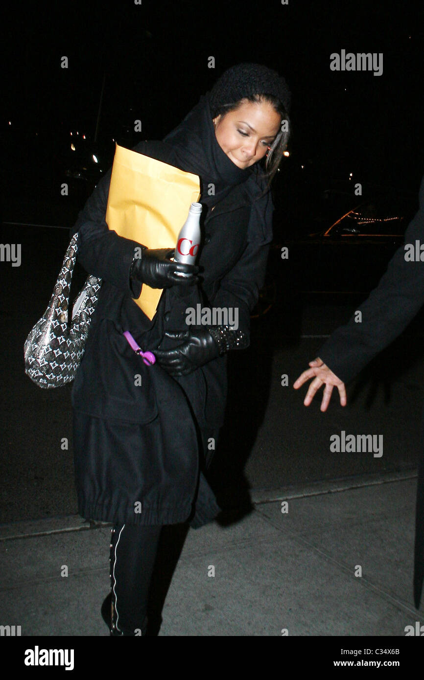 Christina Milian arrives at her Manhattan hotel New York City, USA - 29