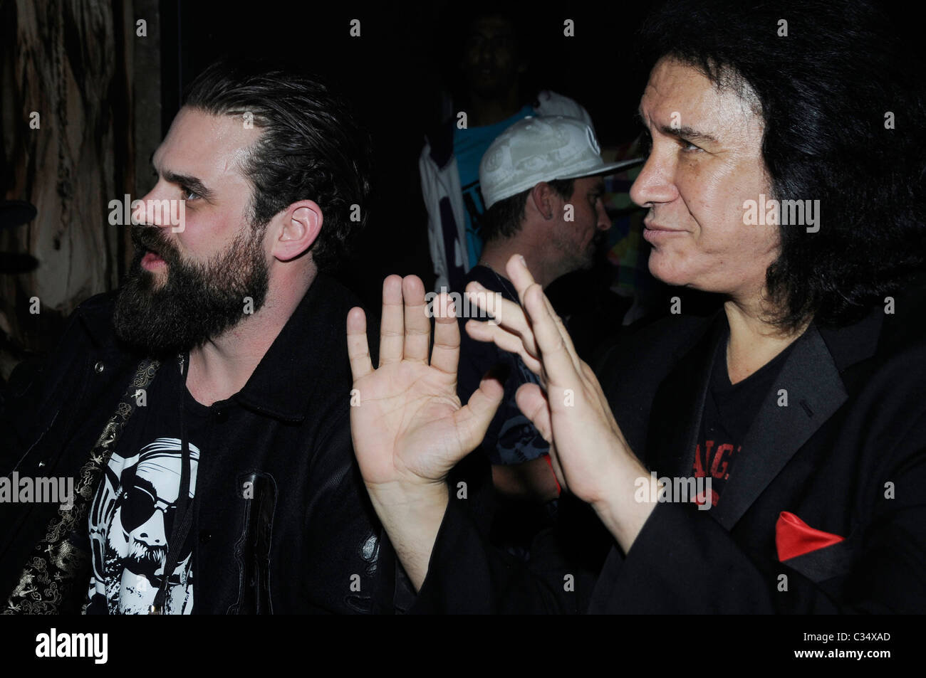 Jason Dussault and Gene Simmons Moneybag clothing launch party at