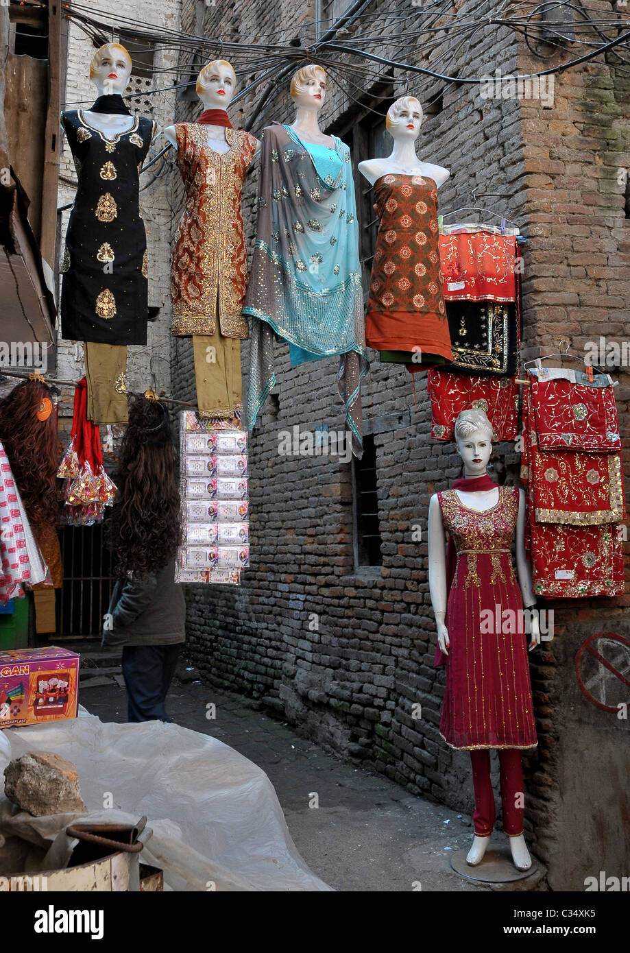 Mannequins on the streets of Kathmandu Stock Photo Alamy