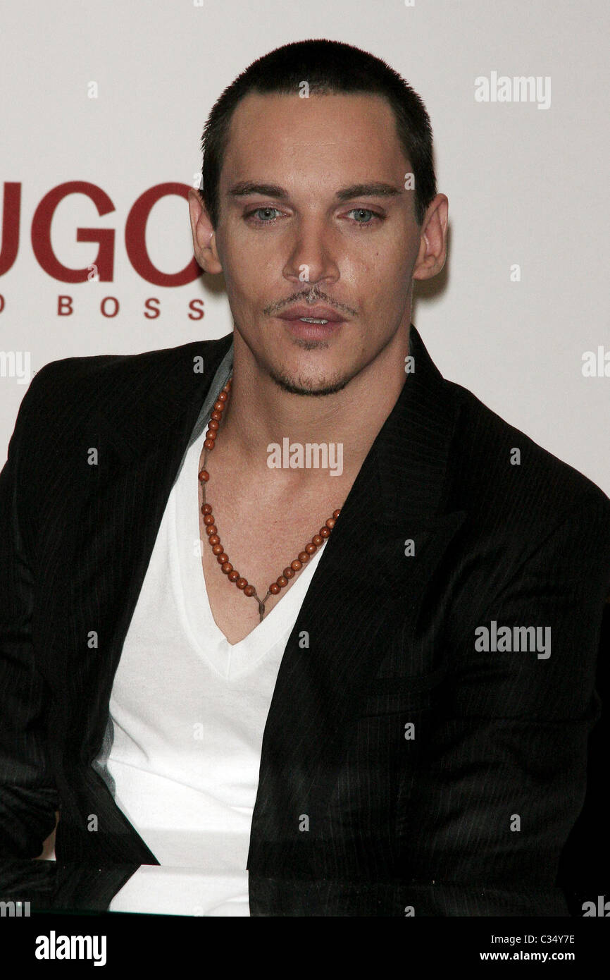 Jonathan Rhys Meyers launches the new fragrance by Hugo Boss: Boss Elements  for Men, at Macy's Herald Square New York City, USA Stock Photo - Alamy