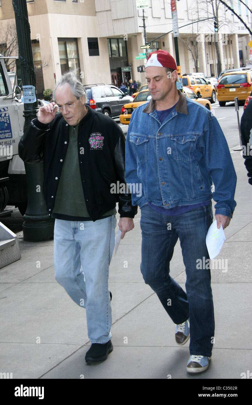 Robert Klein and Christopher Meloni filming scenes for 'Law and Order: Special  Victims Unit' New York City, USA - 19.02.09 Ray Stock Photo - Alamy