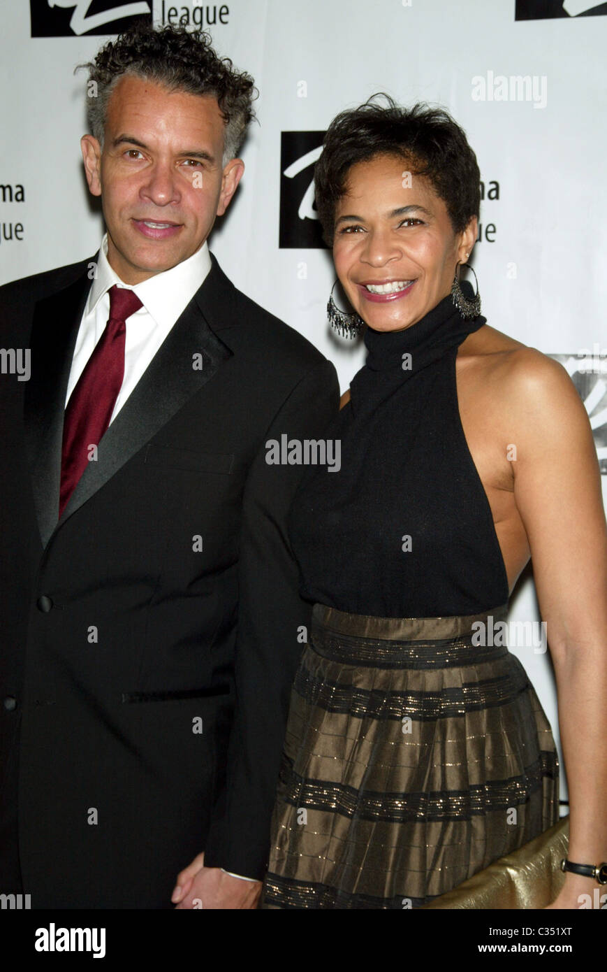 Brian Stokes Mitchell and his wife Allison Tucker at The Drama League's