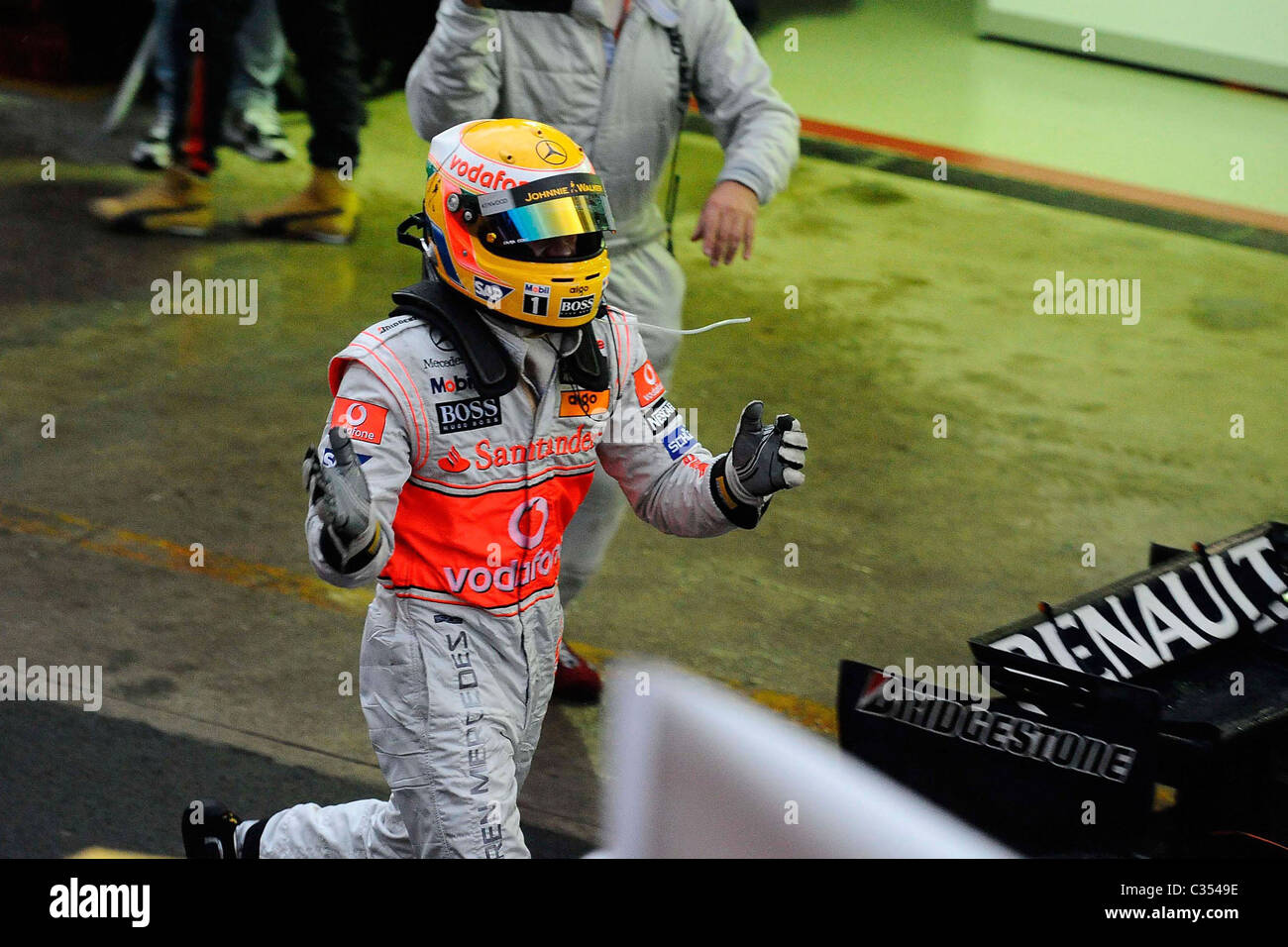 Lewis Hamilton 2008 Brazilian Formula 1 Interlagos Grand Prix Sao Paulo