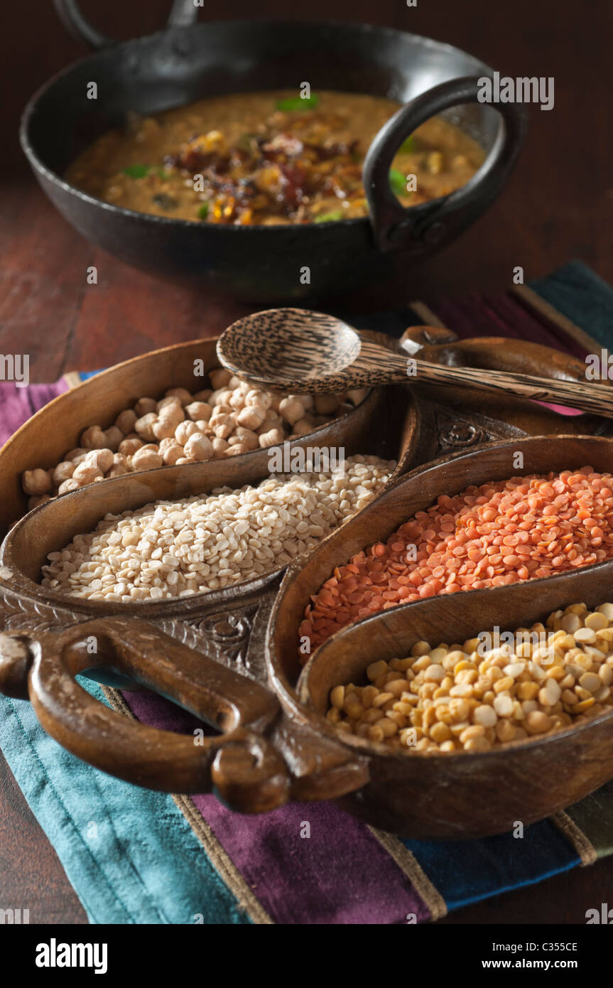 India Asia Dhal Pulses Stock Photo