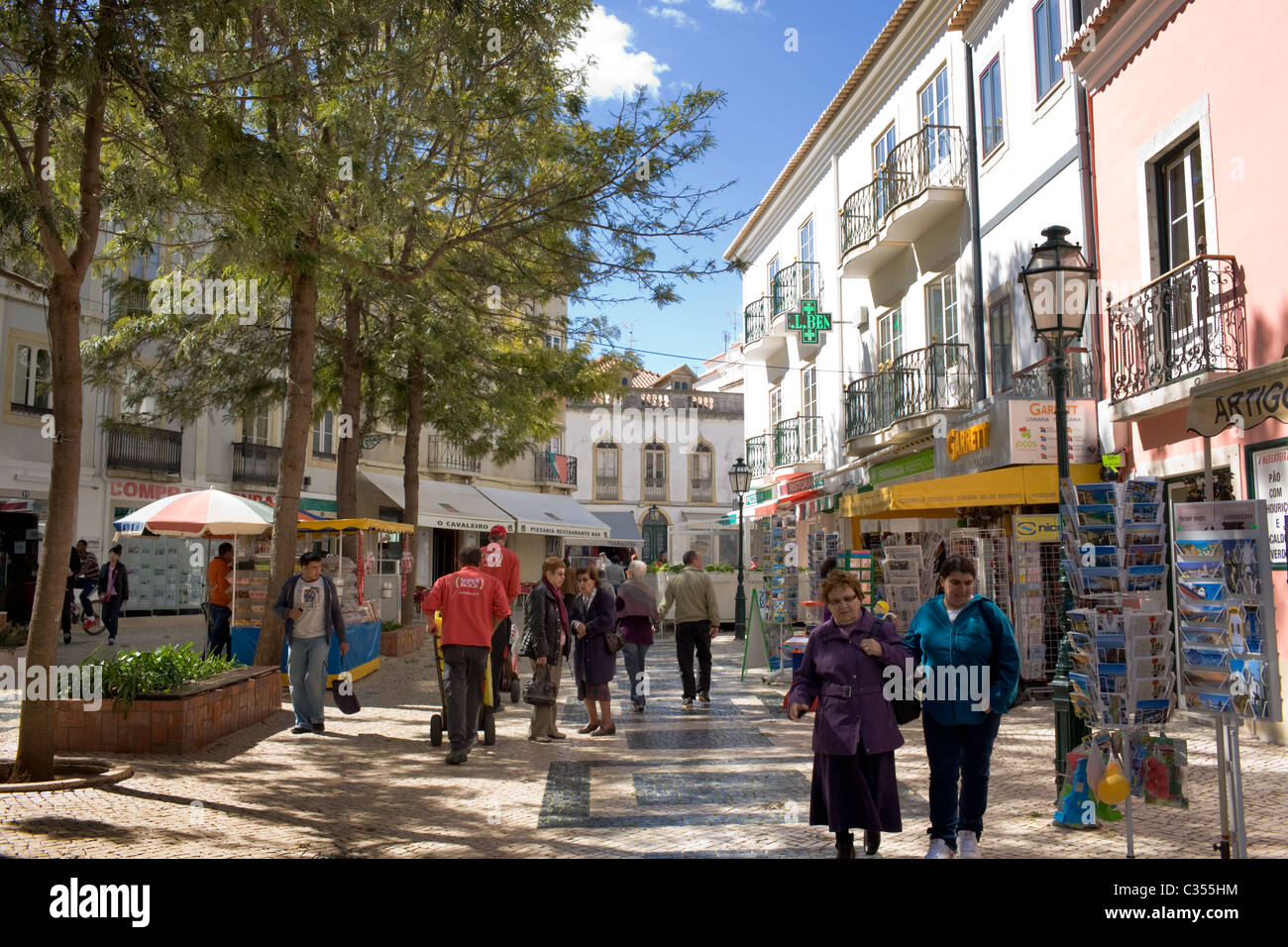 Shopping in Lagos, Portugal, in the Algarve Stock Photo