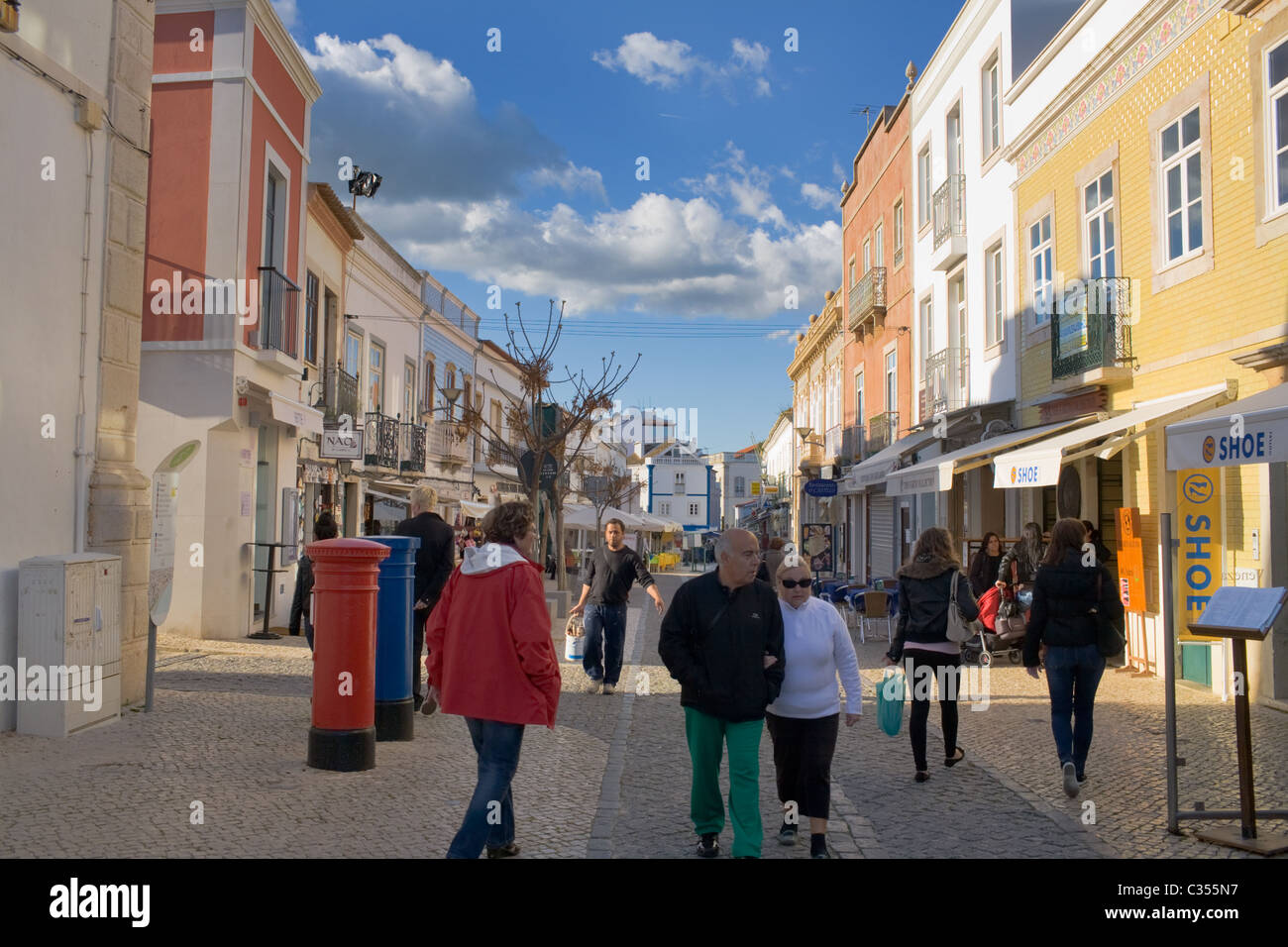 Shopping in Lagos, Portugal, in the Algarve Stock Photo Alamy