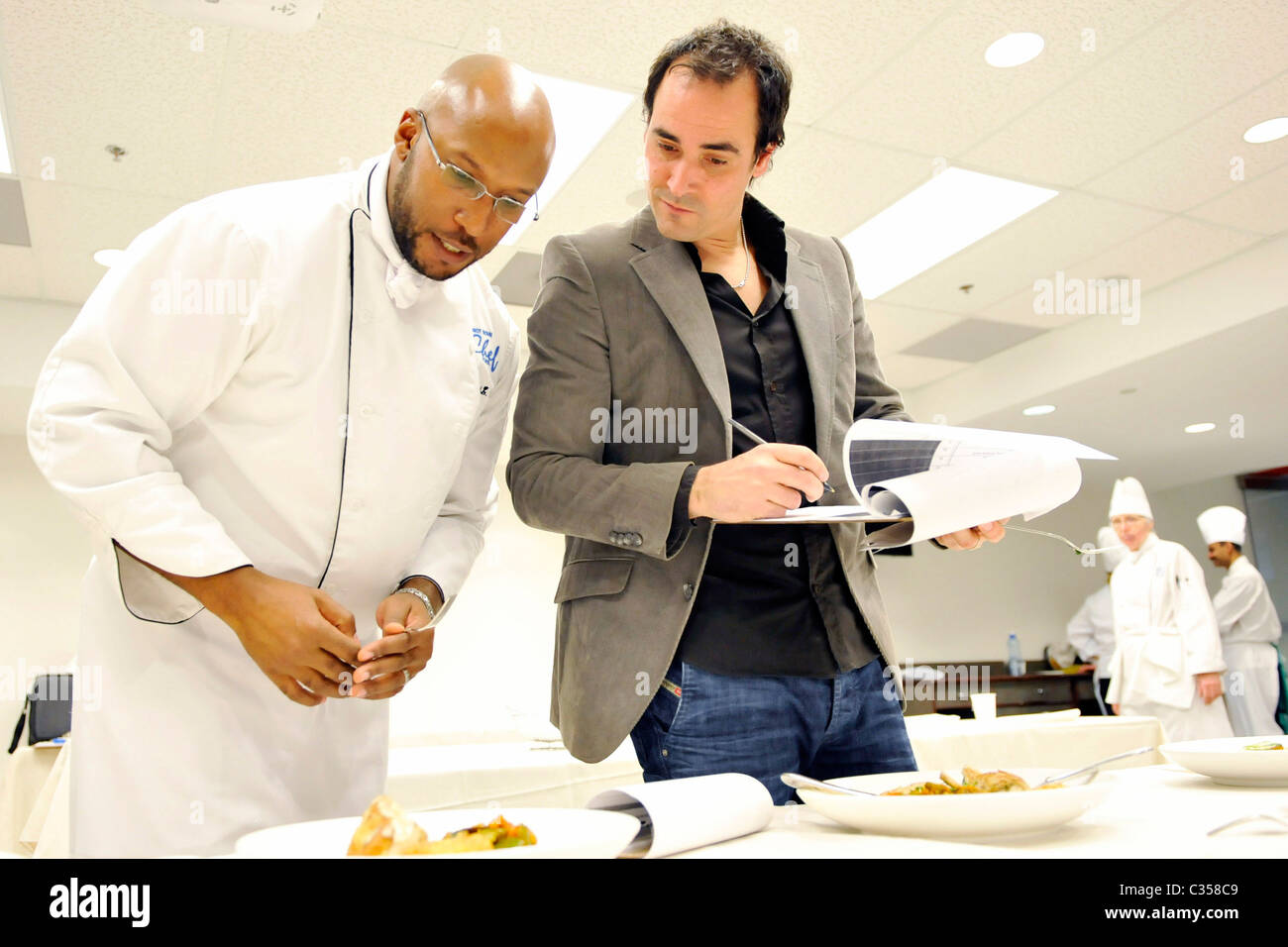 Rob Rainford and David Rocco 'Chef In The City 2009' competition held ...