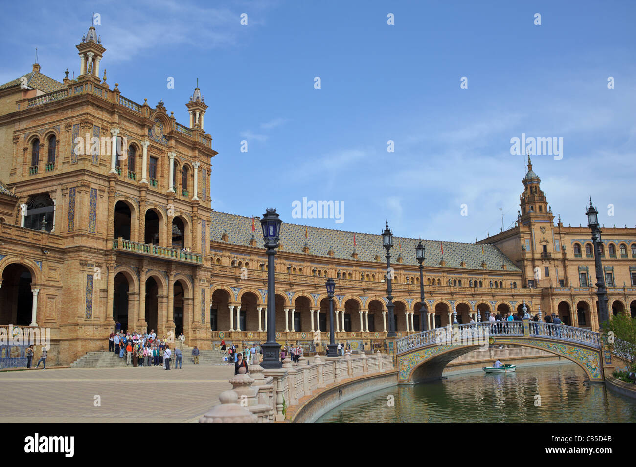 The Plaza de Espana in sevilla Stock Photo