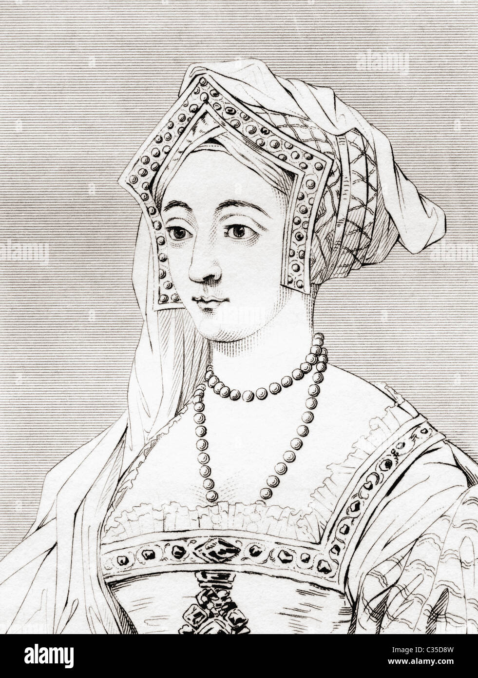 Jane Seymour, 1508 – 1537. Queen consort of England as the third wife of King Henry VIII. Stock Photo