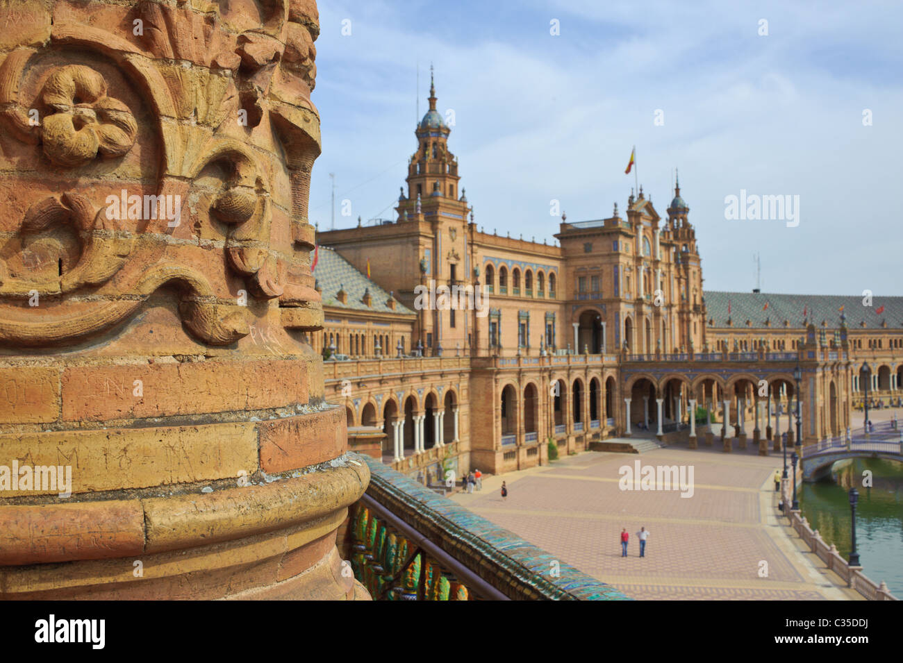 The Plaza de Espana in sevilla Stock Photo