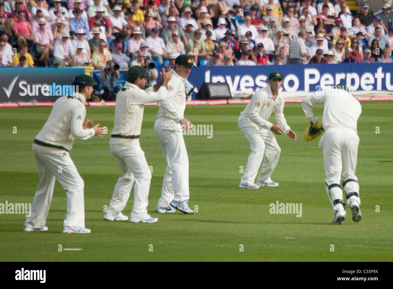 Fielding Fourth Ashes Test Cricket Match Australia versus England