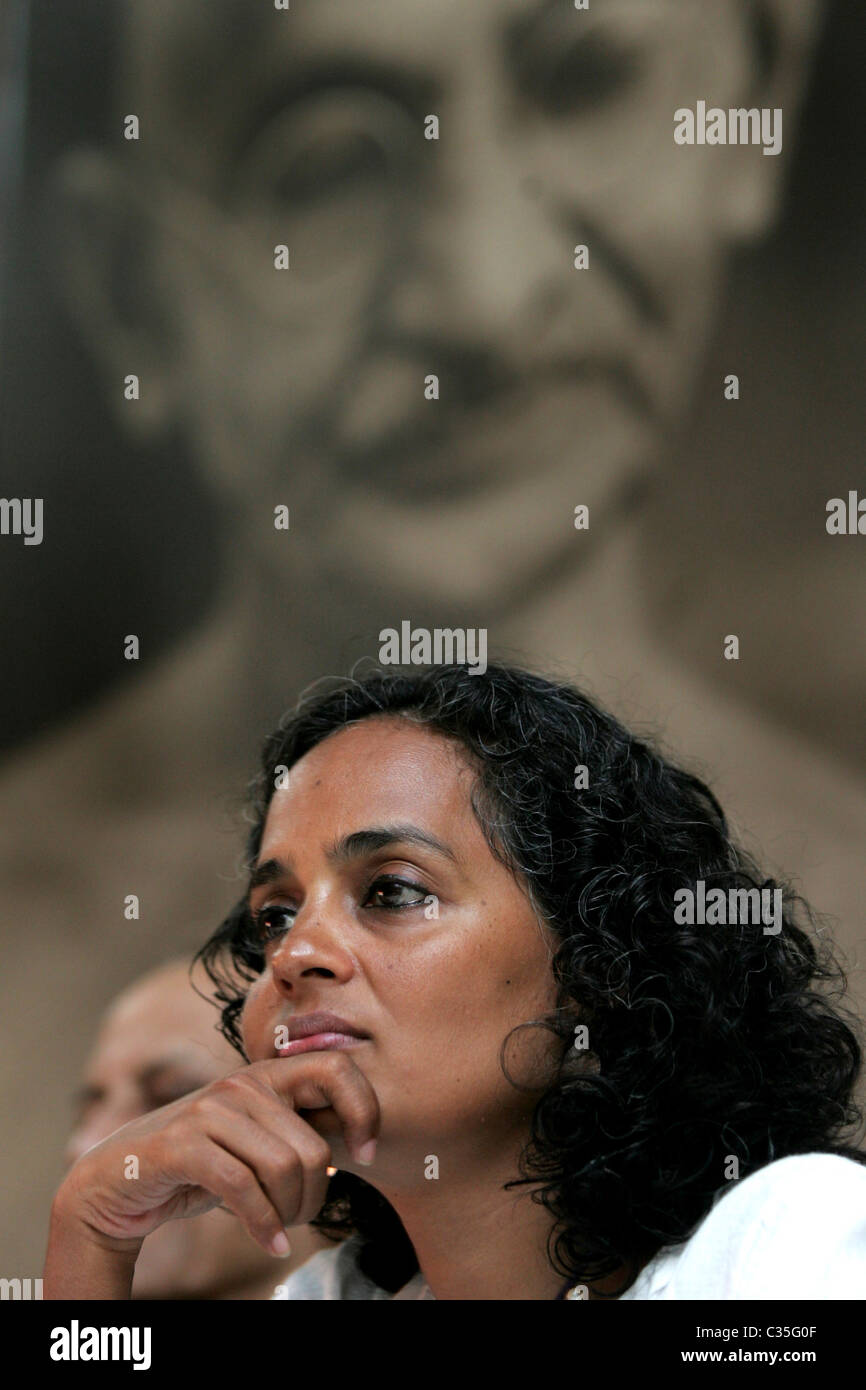 Arundhati Roy India Stock Photo