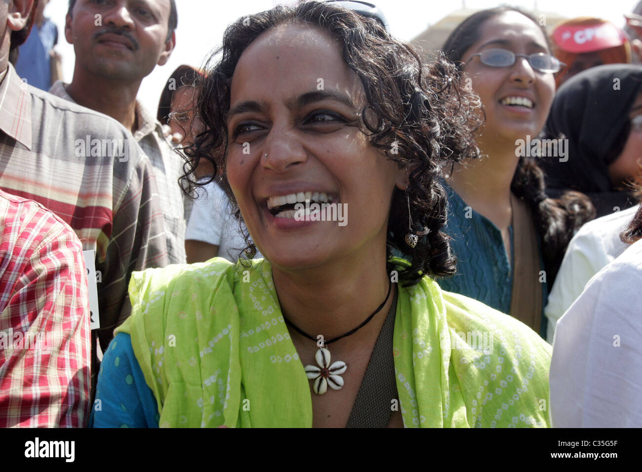 Arundhati Roy India Stock Photo