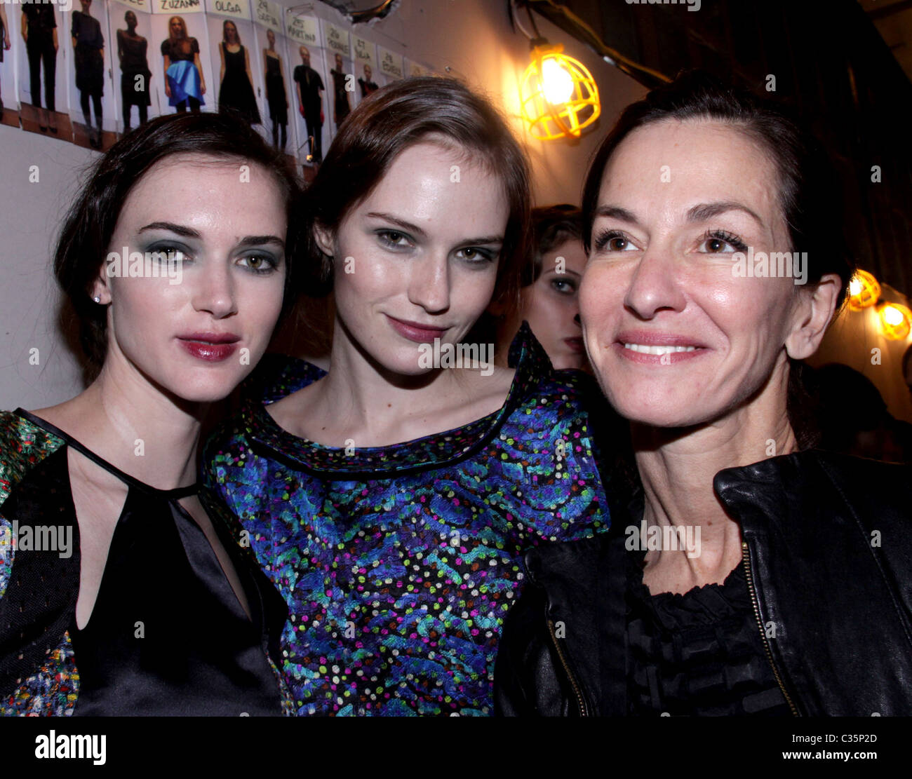 Cynthia Rowley and models MercedesBenz IMG New York Fashion Week Fall