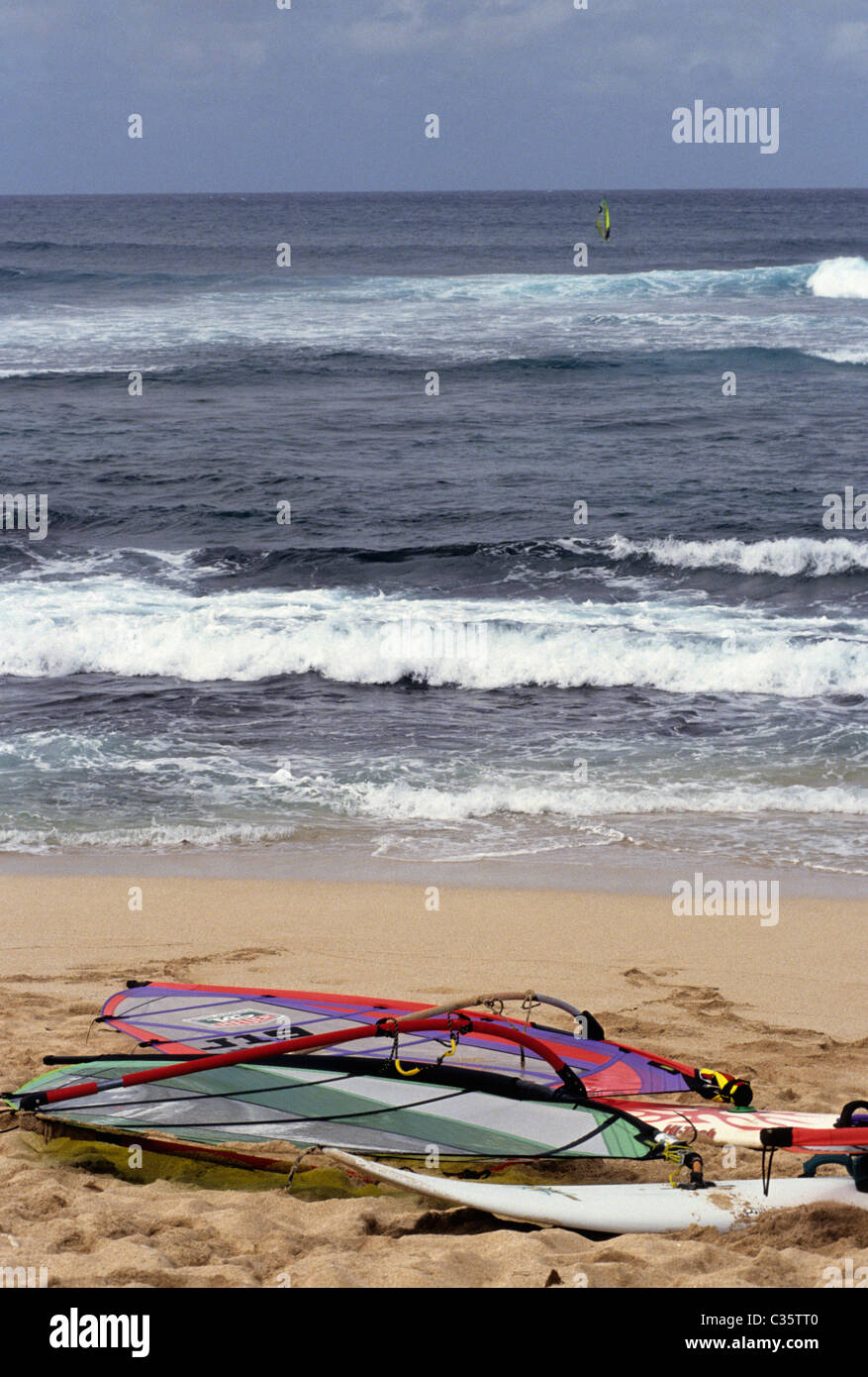 Windsurfing, Ocean, Maui, Hawaii, Hookipa Beach Stock Photo Alamy