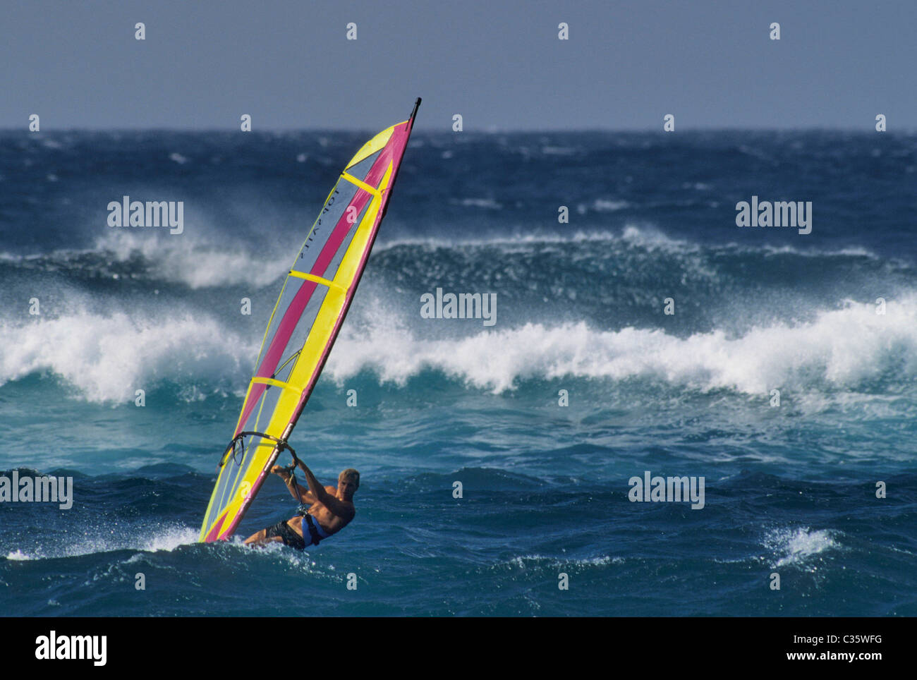Windsurfing, Ocean, Maui, Hawaii, Hookipa Beach Stock Photo Alamy