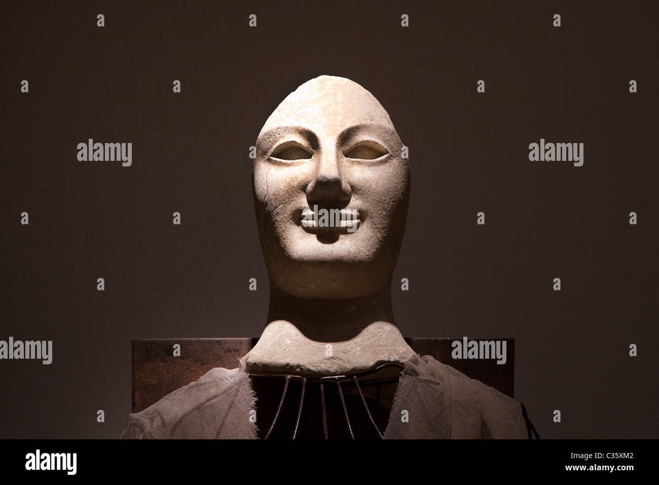 Acroliti, Regional Archaeological Museum of Aidone, Sicily, Italy Stock Photo
