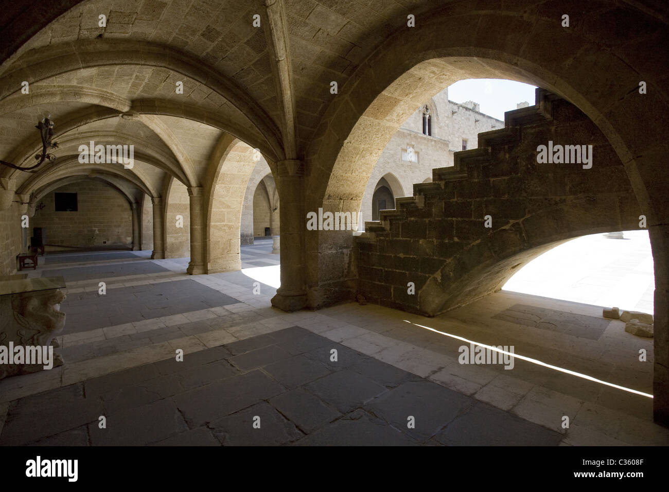 Palace of the Grand Master, Rhodes, Dodecanese, Greek Islands, Greece, Europe Stock Photo