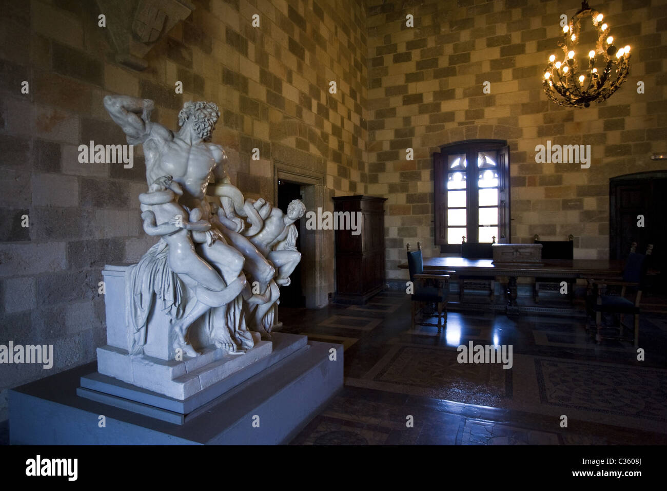 Palace of the Grand Master, Rhodes, Dodecanese, Greek Islands, Greece, Europe Stock Photo