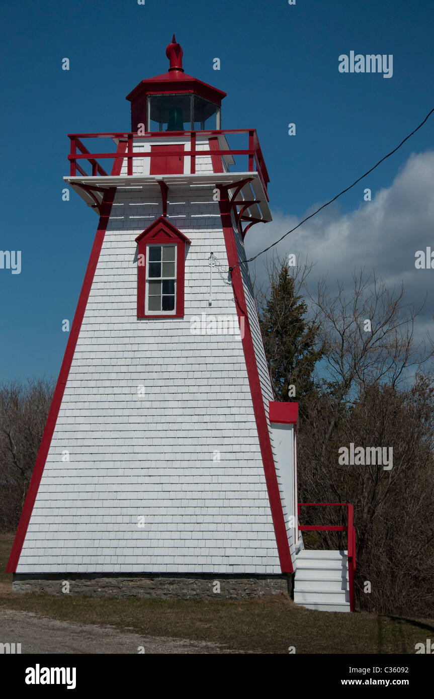 A historical lighthouse in Manitowaning, Ontario Stock Photo Alamy