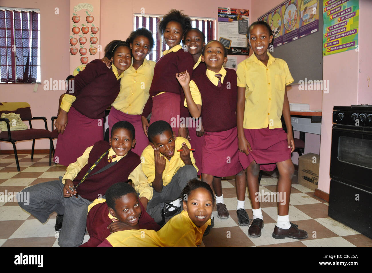South africa kids school hi-res stock photography and images - Alamy