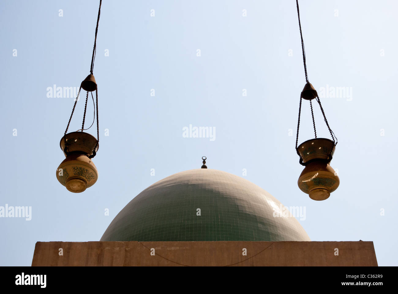 Dome of the Al-Nasir Muhammad Mosque - The Saladin Citadel, Cairo, Lower Egypt Stock Photo
