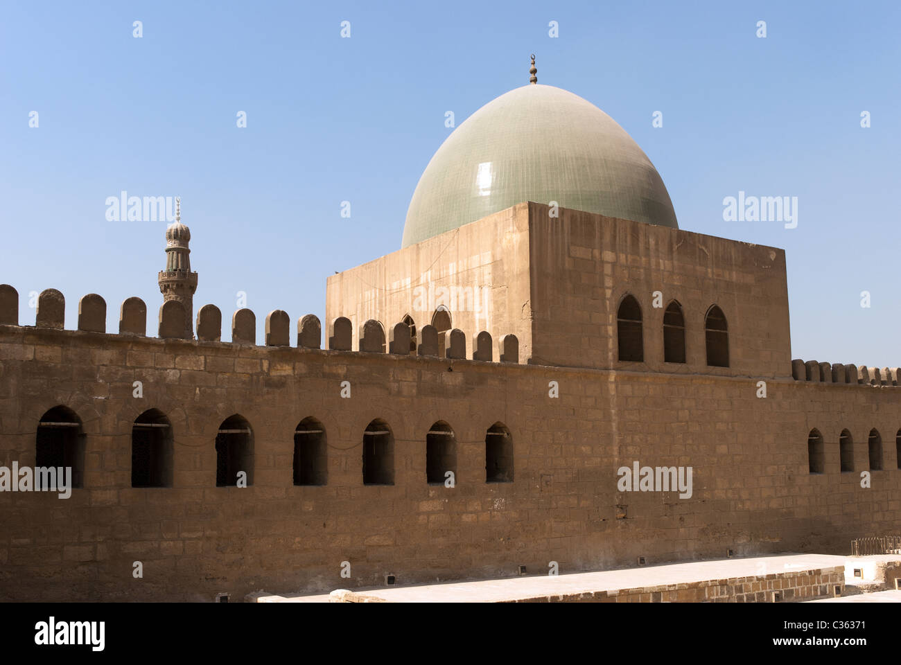 Al-Nasir Muhammad Mosque - The Saladin Citadel, Cairo, Lower Egypt Stock Photo