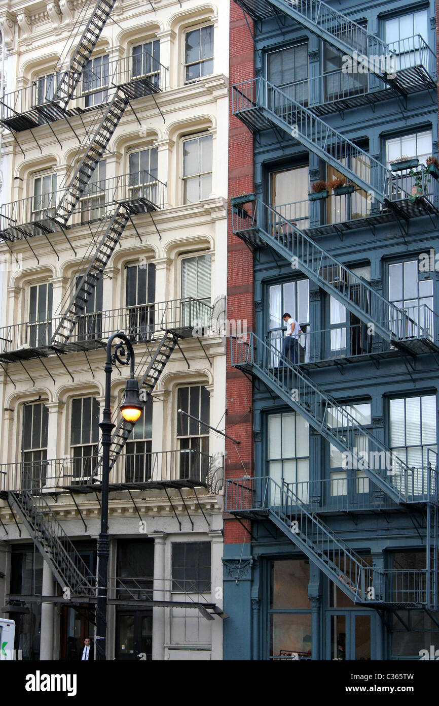 New York City Cast Iron District Stock Photo Alamy