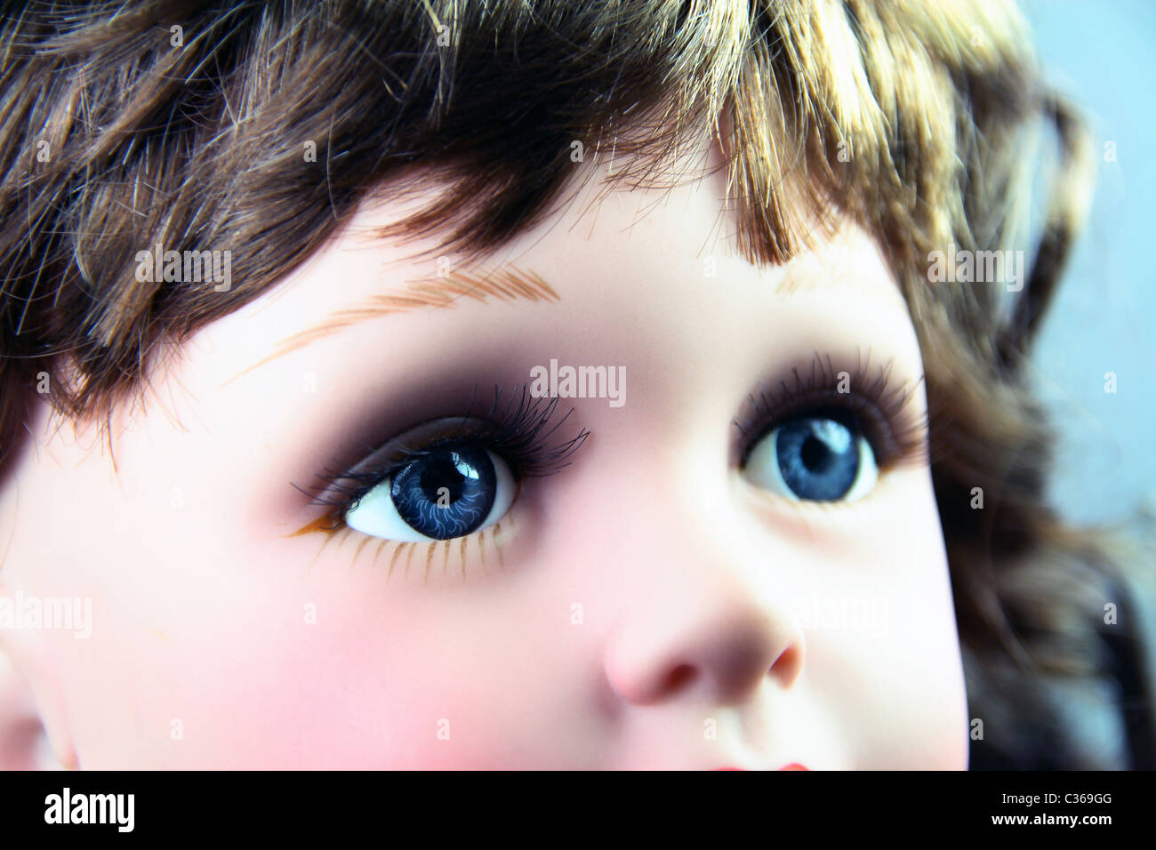 doll with pair blue eyes Stock Photo - Alamy