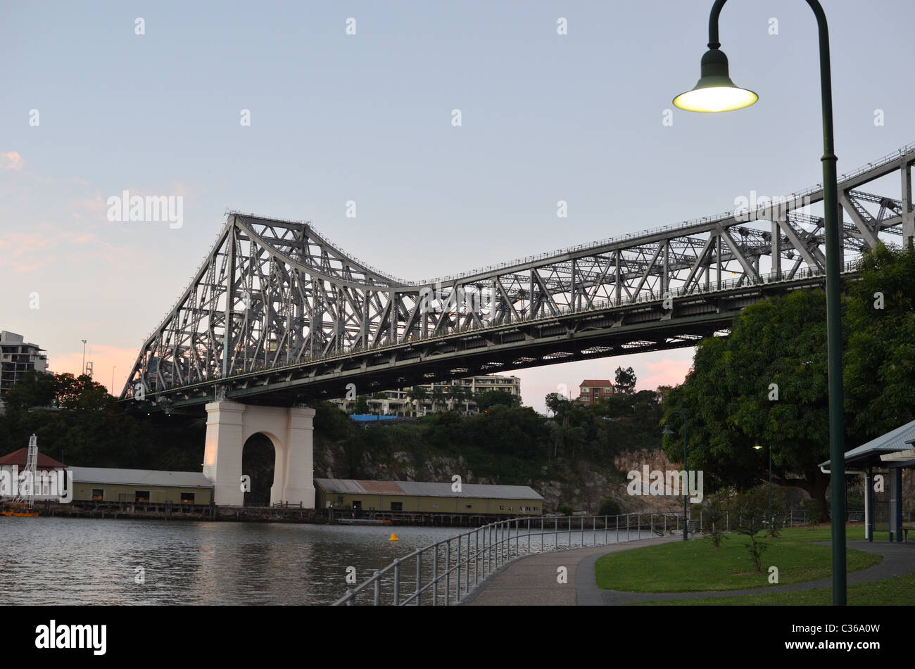 The Story Bridge in Brisbane Stock Photo