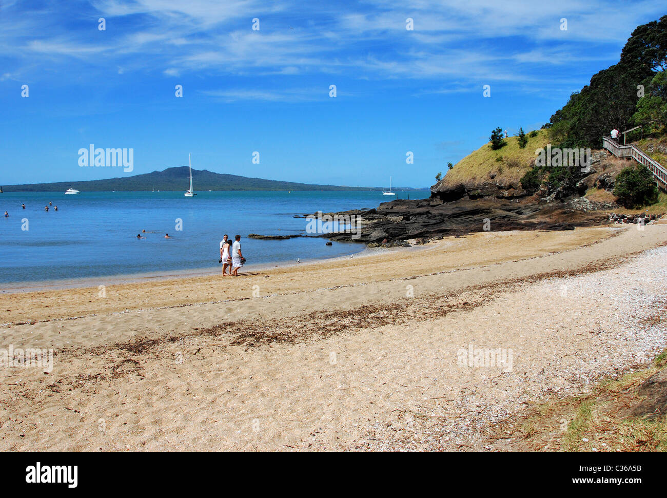 Cheltenham Beach, North Shore Auckland New Zealand Stock Photo