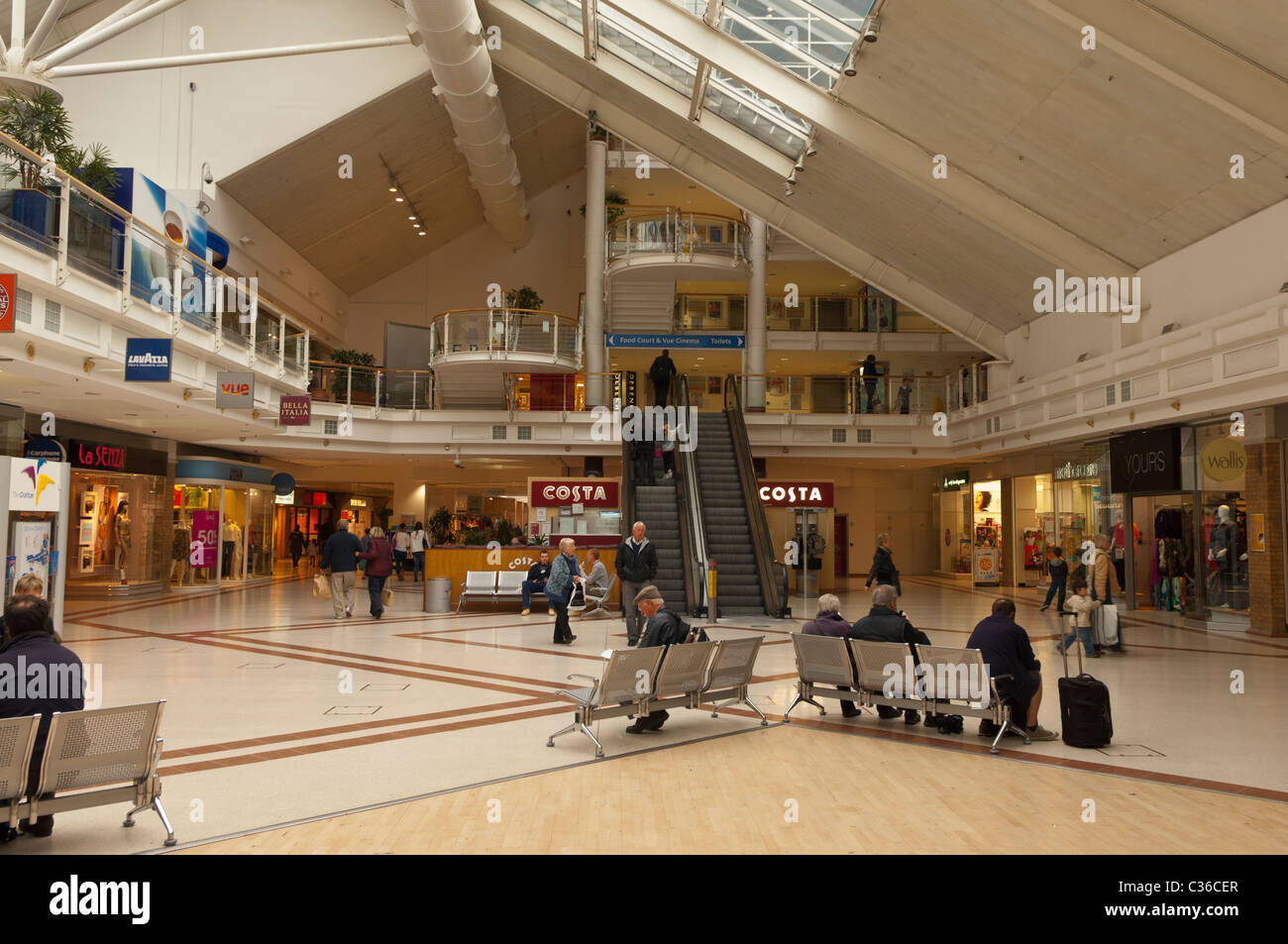 The Grafton centre ( indoor shopping centre ) in Cambridge