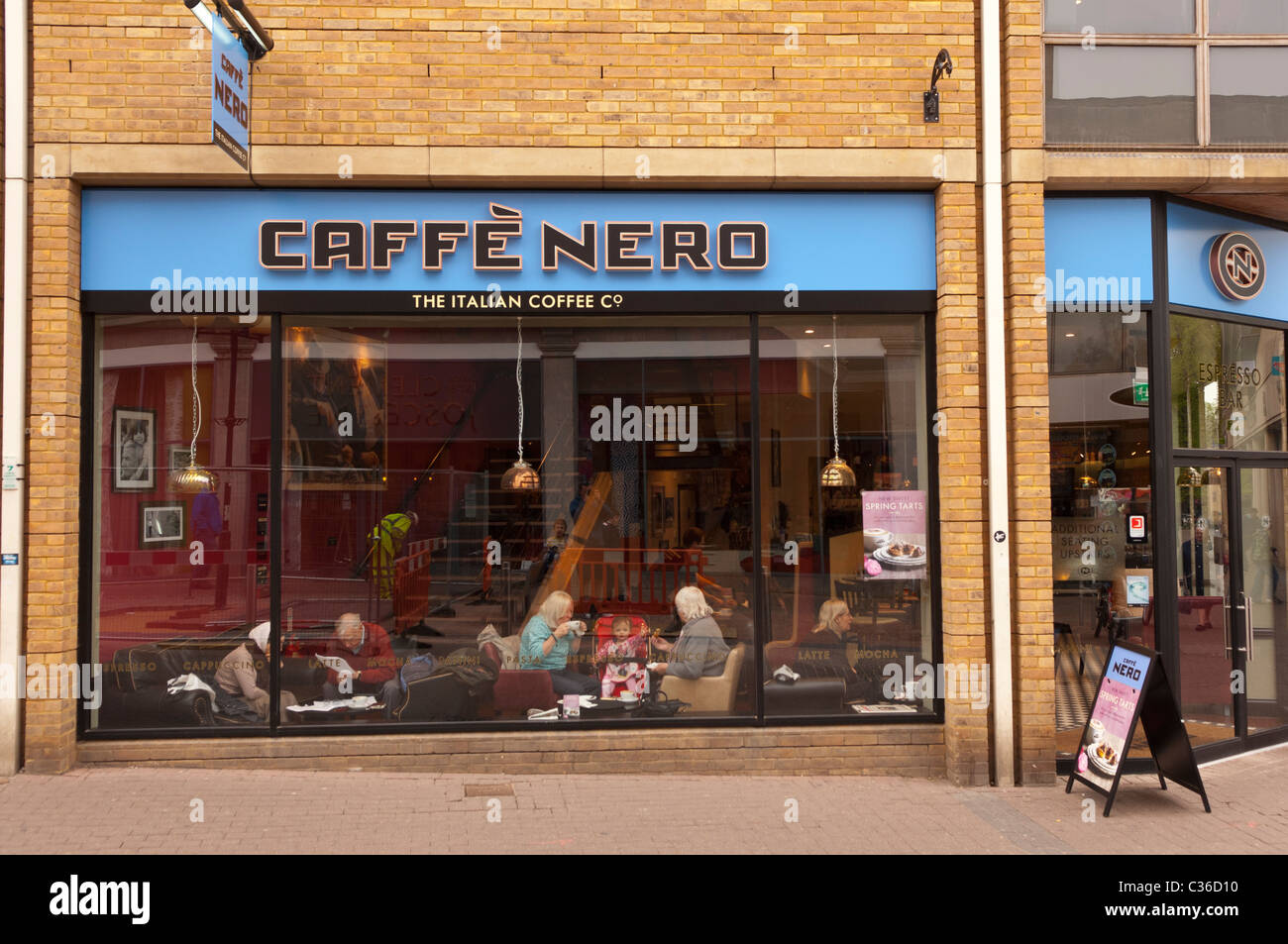 Caffe Nero in Cambridge , Cambridgeshire , England , Britain , Uk Stock Photo